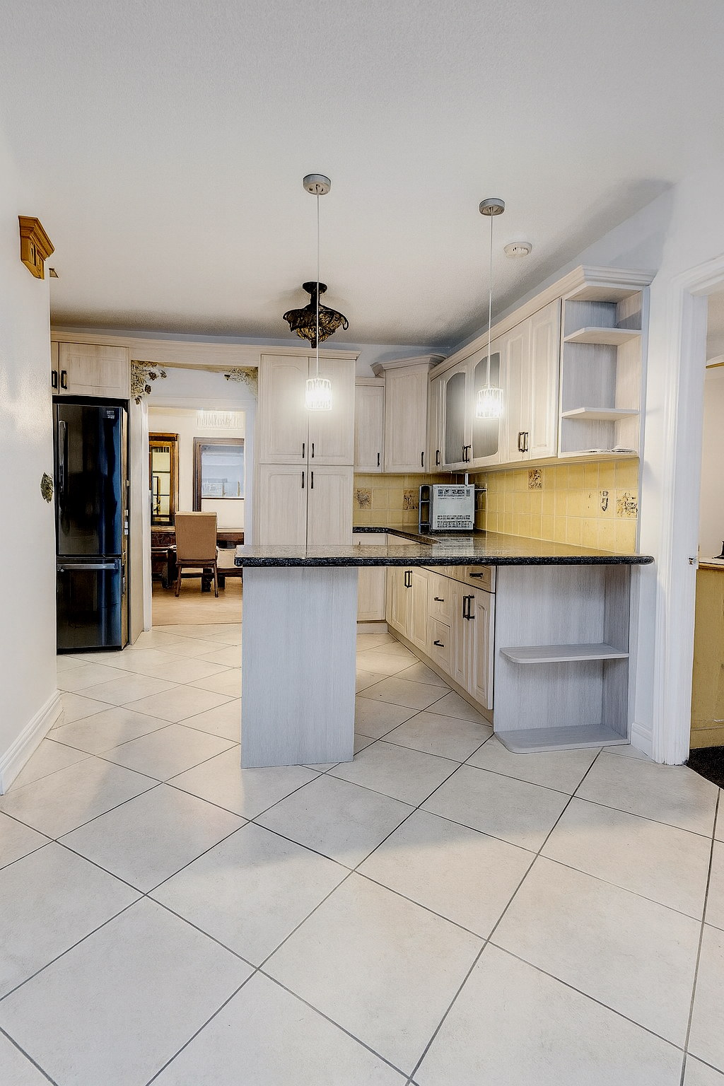 Updated kitchen with generous cabinetry